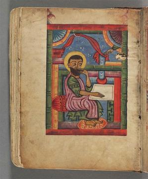 image of mark the evangelist from the Armenian manuscript gospels