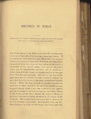 Gannett's The Influence of Women