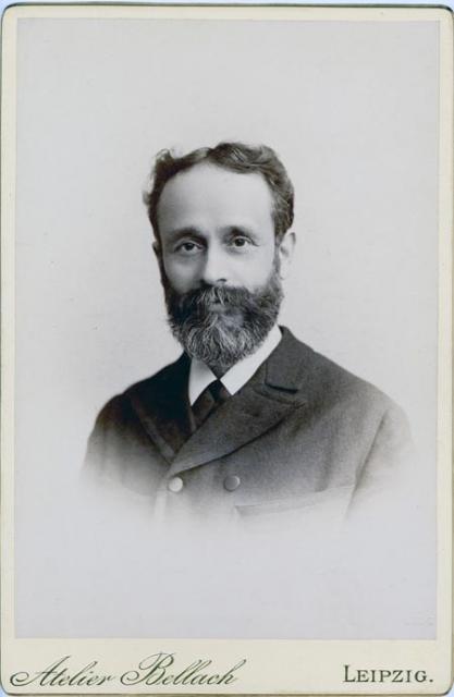 Caspar René Gregory, photographed in Leipzig